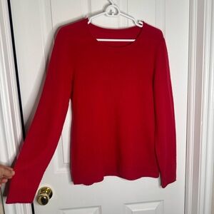 Talbots Women's Red Cashmere Sweater